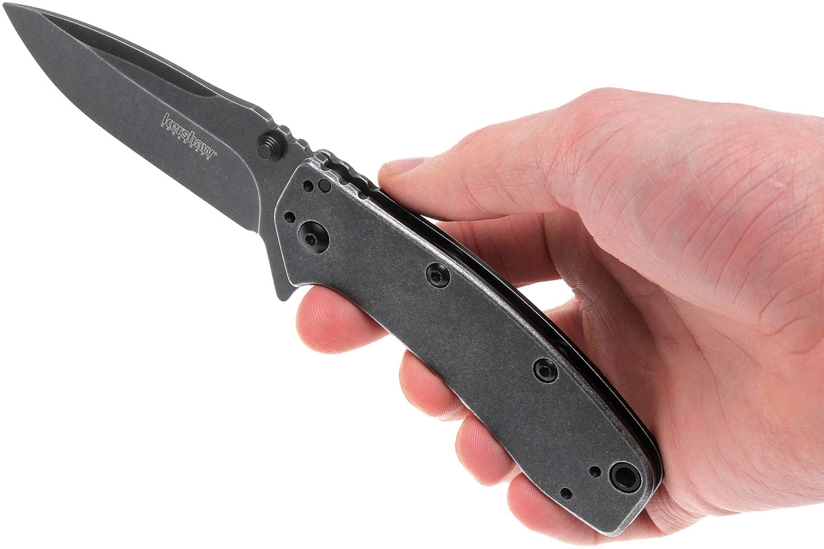 Складной полуавтоматический нож Kershaw Cryo II K1556BW, сталь 8Cr13MoV, рукоять нержавеющая сталь - фото 3