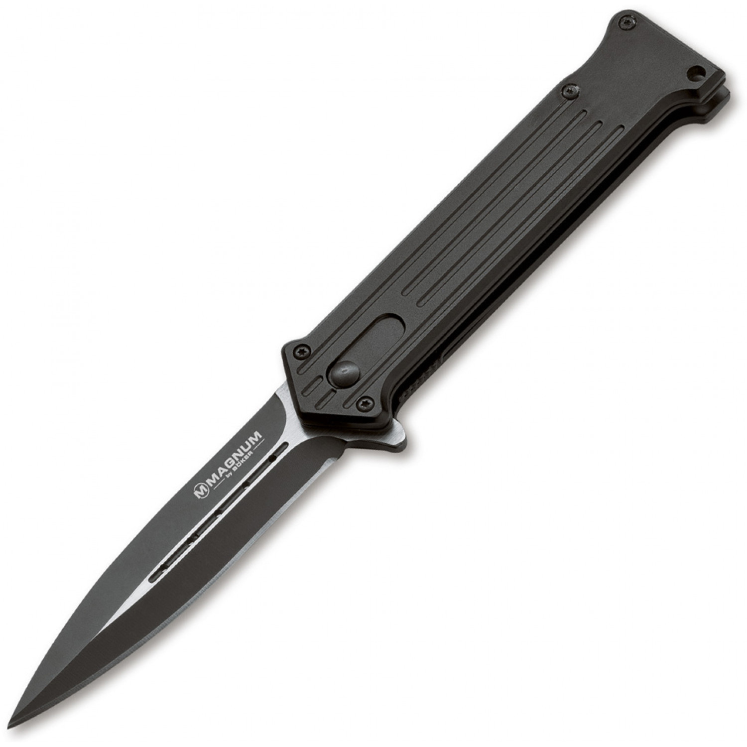Складной нож Magnum Intricate - Boker 01LL312, сталь 440A EDP, рукоять анодированный алюминий, чёрный