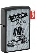 Зажигалка ZIPPO Car Design с покрытием Black Matte, латунь/сталь, черная - фото 1