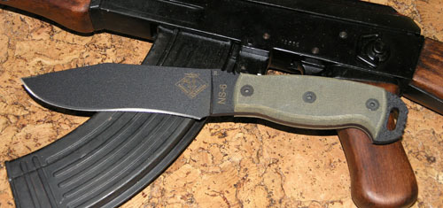 фото Нож с фиксированным клинком ontario "ns-6 black micarta"