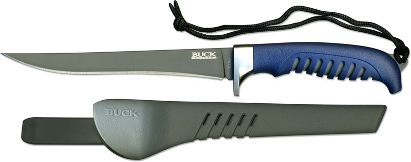 фото Филейный нож buck silver creek 6 3/8" fillet knife 0223bls, сталь 420j2, рукоять термопластик