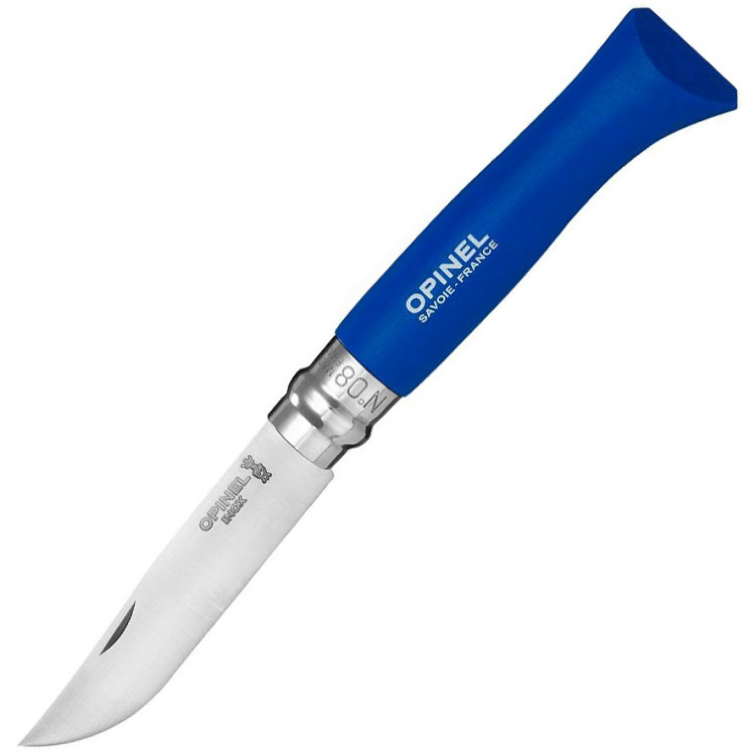 Складной Нож Opinel №8, Trekking, нержавеющая сталь Sandvik 12C27, бук, синий, с чехлом, 001891