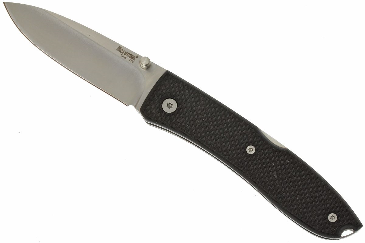 Нож складной LionSteel 8800 BK Opera, сталь D2 Tool Steel, рукоять стеклотекстолит G-10, черный от Ножиков