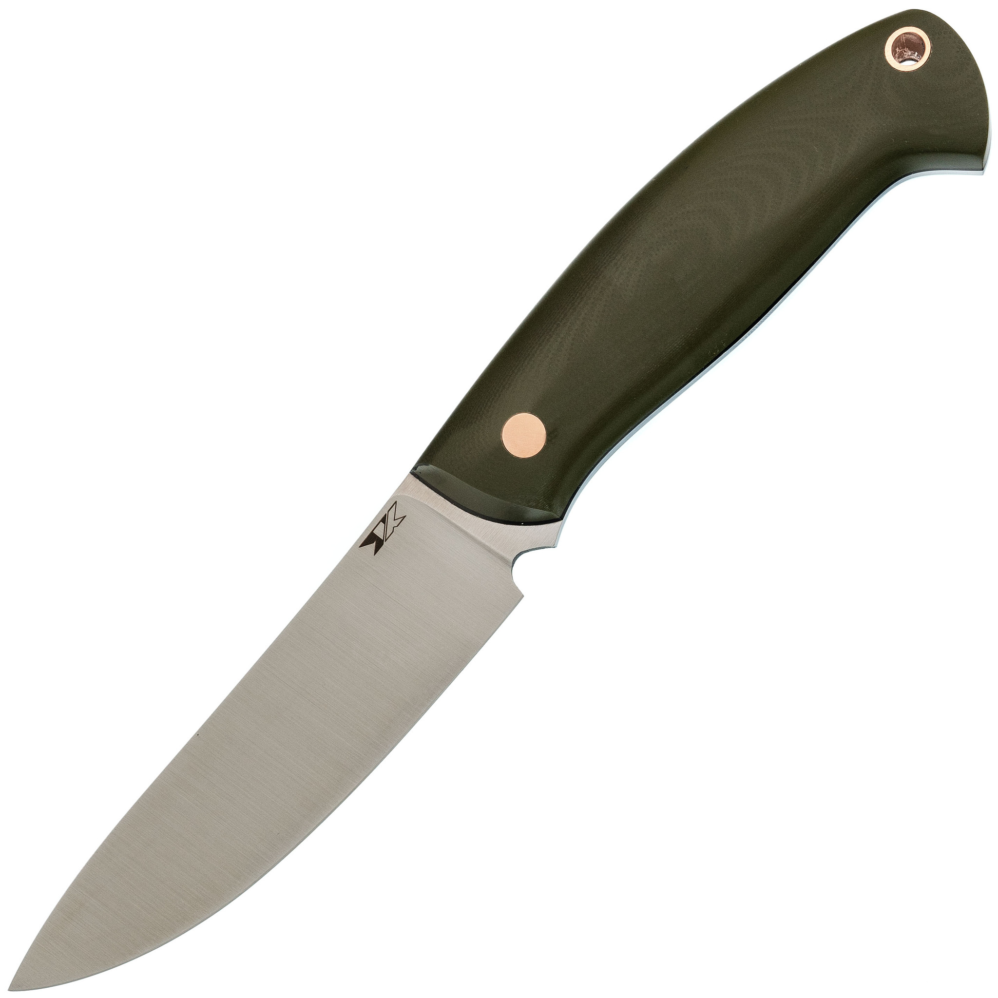 Нож Бритва, сталь D2, рукоять карбон - фото 1