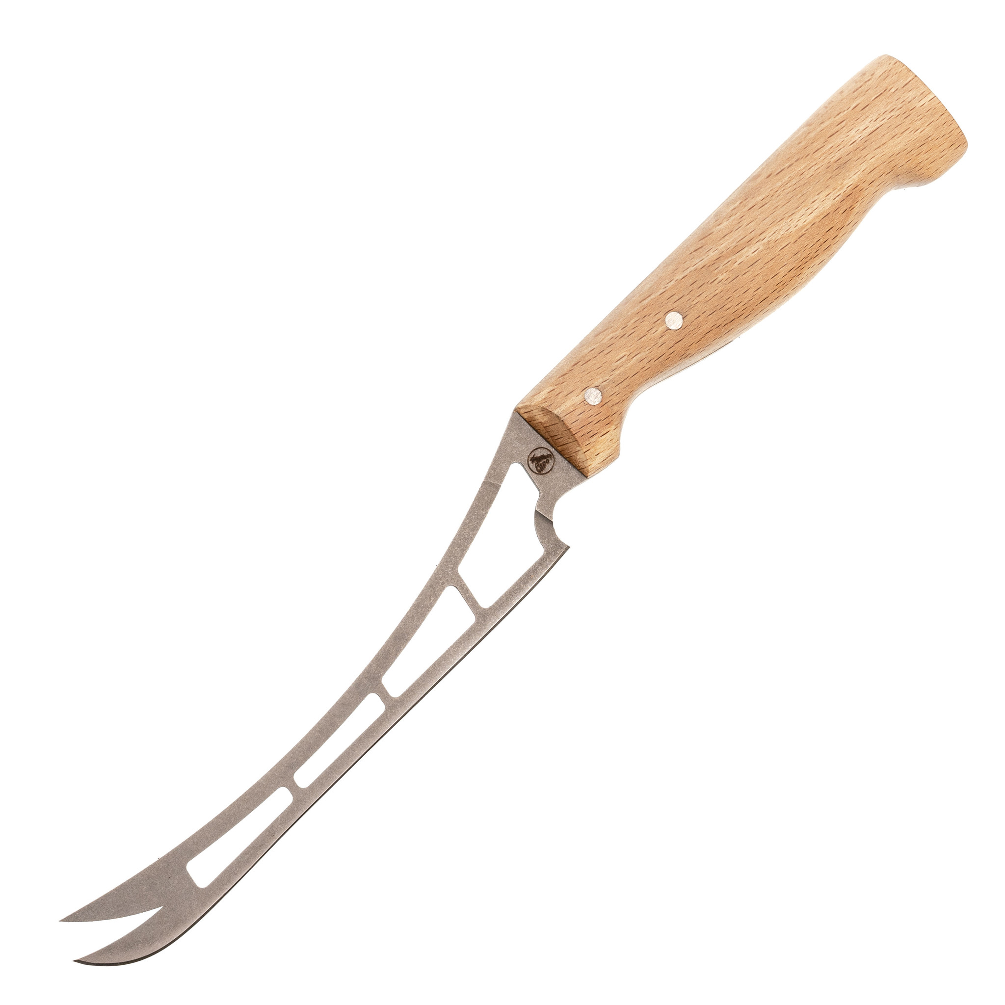 Нож кухонный для сыра, сталь AUS6, рукоять дерево - фото 1