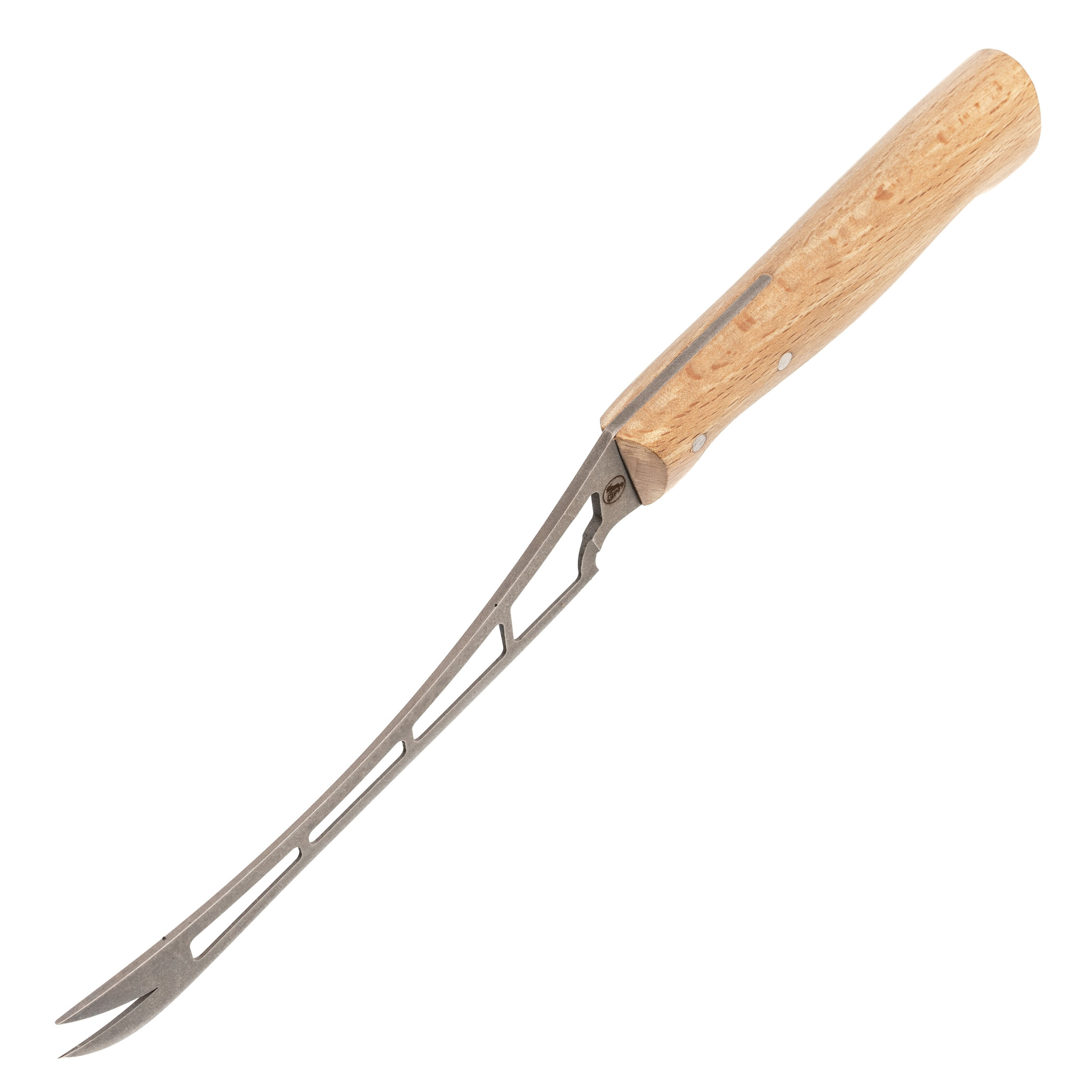Нож кухонный для сыра, сталь AUS6, рукоять дерево - фото 2