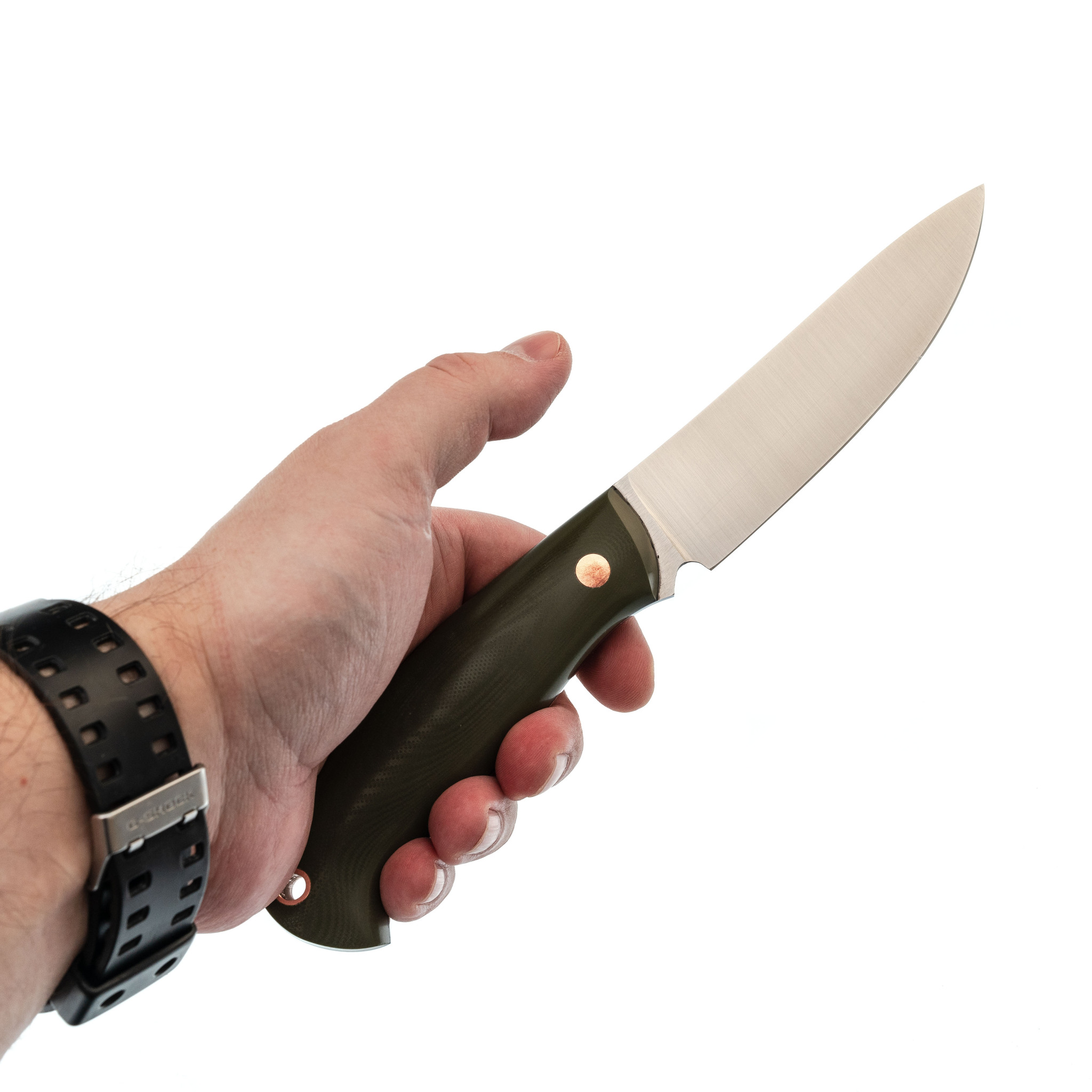 Нож Бритва, сталь D2, рукоять карбон - фото 5