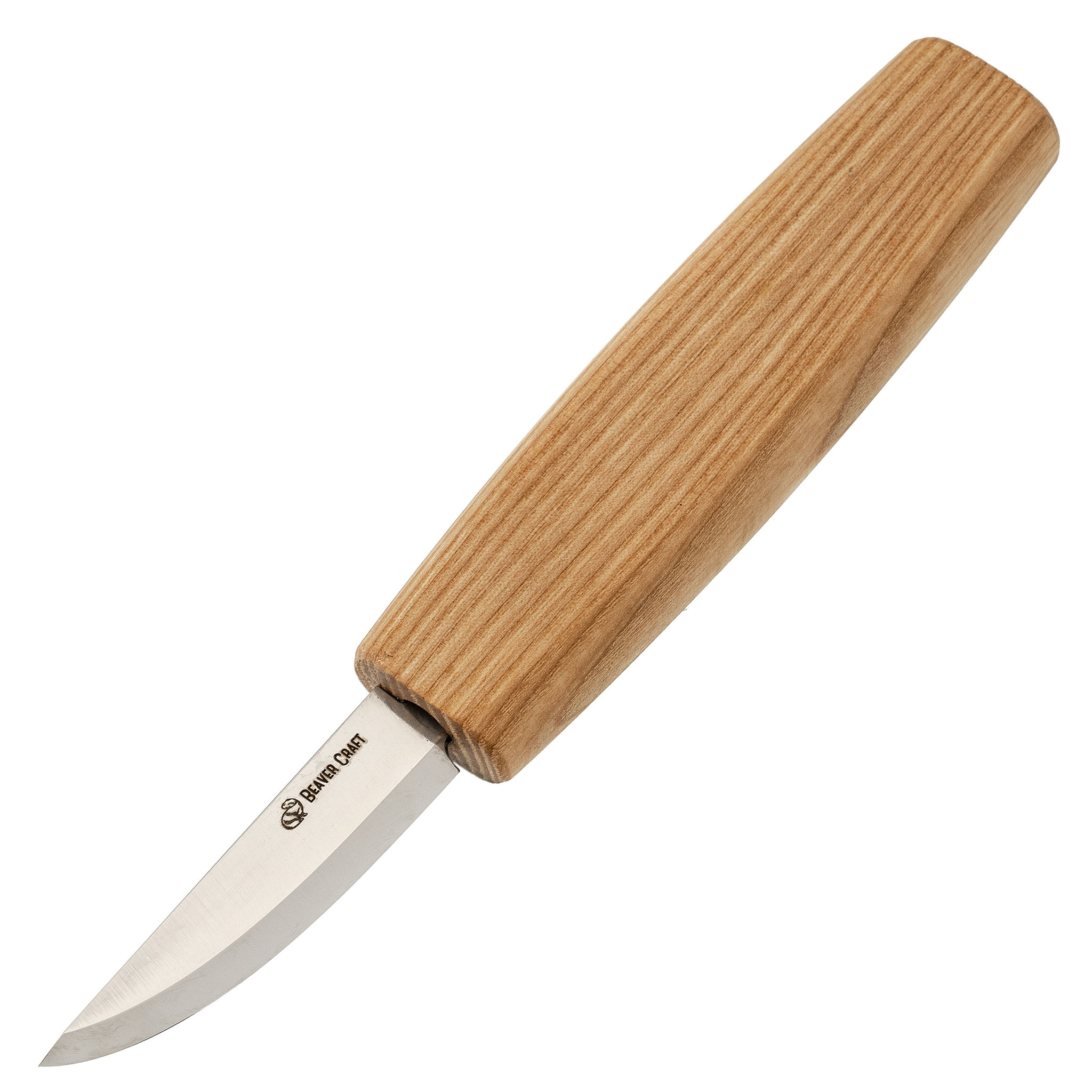 Нож для резьбы по дереву Beavercraft Small Whittling Knife, сталь 80CrV2, ясень