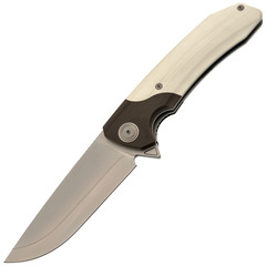 Фото Складной нож Maxace Goliath, cталь SLD-Magic, рукоять G10, белый