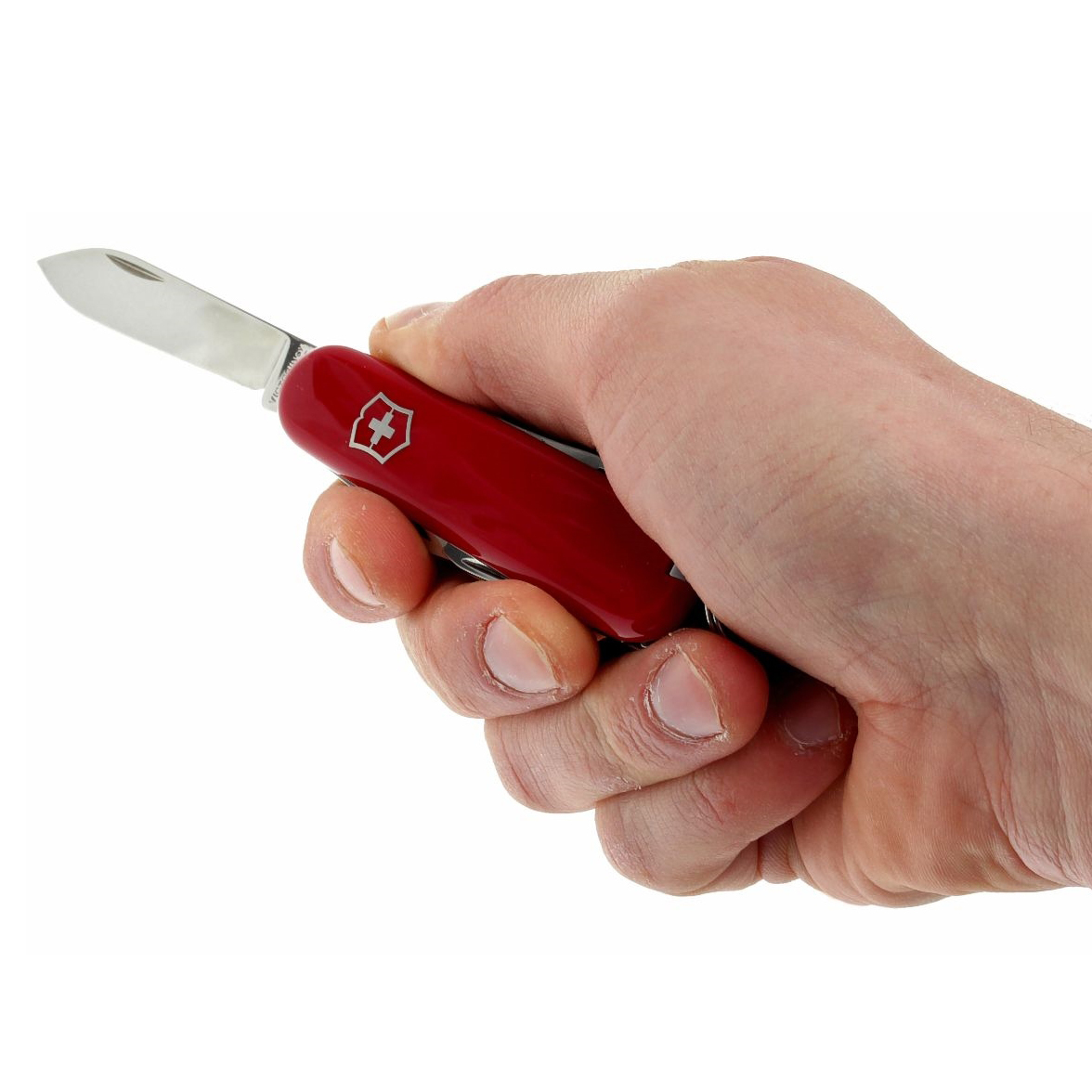 Нож перочинный Victorinox Tourist, сталь X55CrMo14, рукоять Cellidor®, красный - фото 6