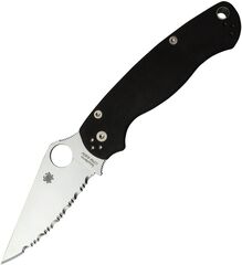 Фото Складной нож Spyderco Paramilitary 2 Serrated C81GS2 сталь S45VN, рукоять G10