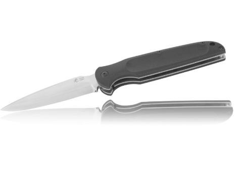 Нож складной Hikari HK108BG10, сталь D2 Convex Mirror, серый, в подарочной коробке от Ножиков