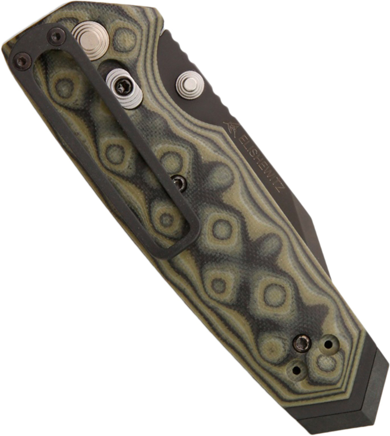 фото Складной нож hogue elishewitz ex-02 3.375", сталь 154cm ceracote™ firearm coating, рукоять стеклотекстолит g-mascus