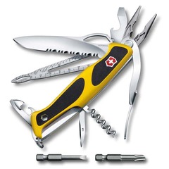 Фото Нож перочинный Victorinox RangerGrip Boatsman, сталь X55CrMo14, рукоять Нейлон Cordura, жёлто-чёрный
