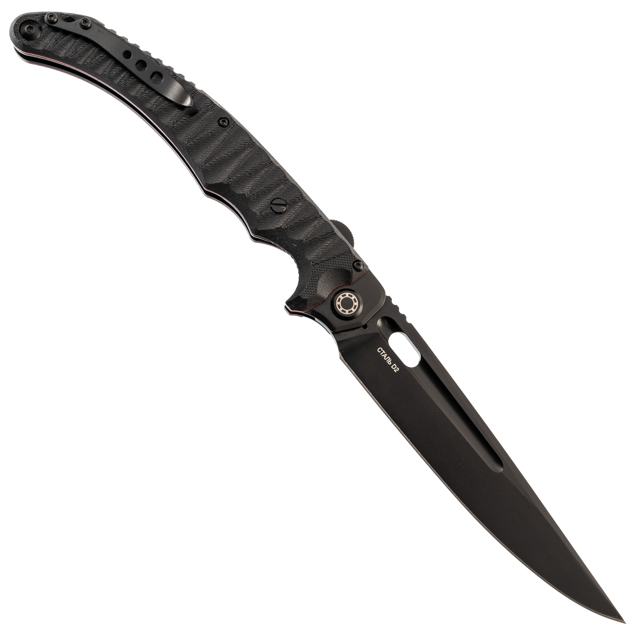 Складной нож Аватар-М, сталь D2 , рукоять G10 Black - фото 3