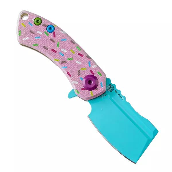 Складной нож Mini Korvid Kansept, сталь 154CM, рукоять G10, розовый - фото 2