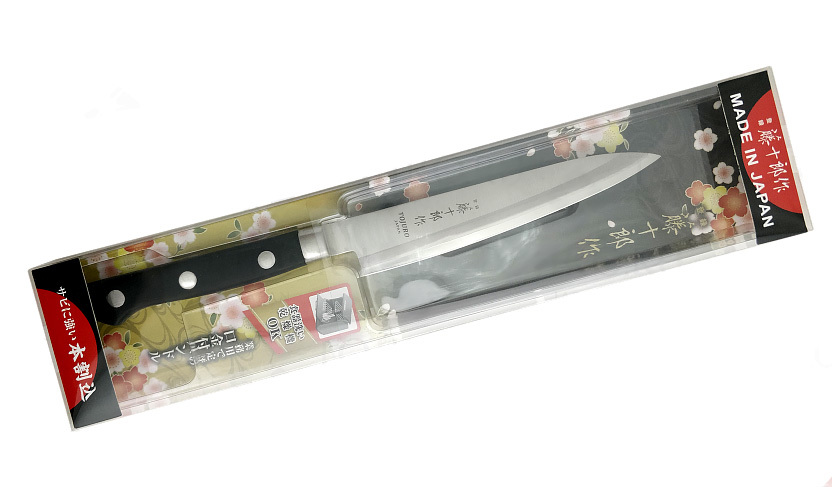 Нож Универсальный Tojyuro Tojiro, TJ-122 JV, сталь Мо-V, чёрный от Ножиков