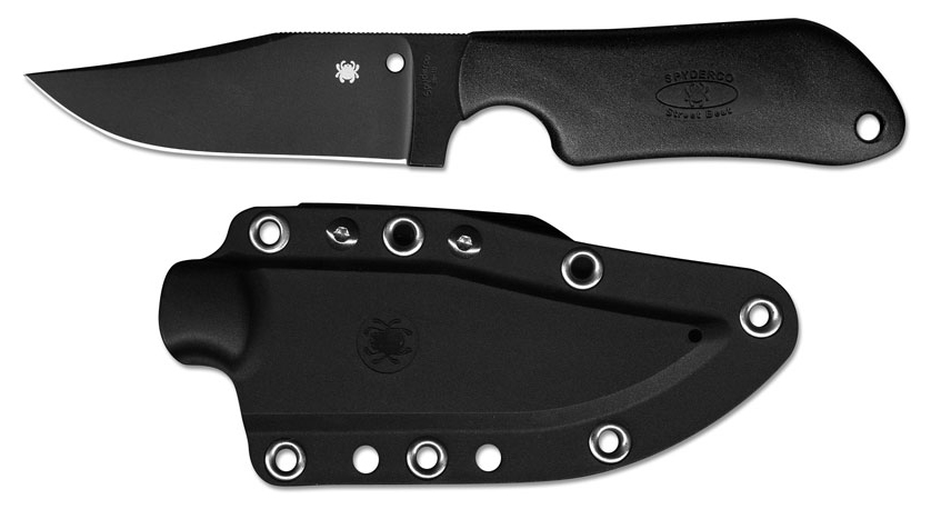 Нож Spyderco Street Beat FB15PBBK, сталь VG-10, рукоять FRN, чёрный