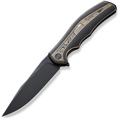 Фото Складной нож Zonda We Knife , сталь CPM-20CV, рукоять Bronze / Black Titanium Handle With Bronze Titanium & Copper Foil Car