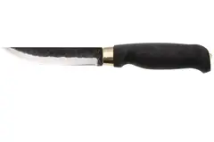 Фото Нож финка Marttiini Lynx Black Edition, сталь 80CrV2, рукоять термообработанная карельская берёза