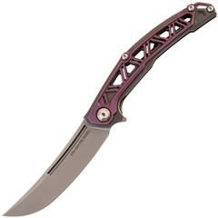 Фото Складной нож Fat Dragon The Babel, сталь CPM-S90V, рукоять титановый сплав TC4, фиолетовый