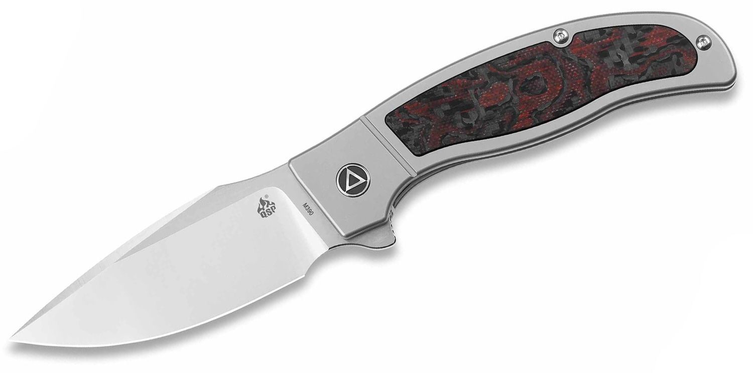 Складной нож QSP Legatus, сталь M390, рукоять титан/карбон - фото 1