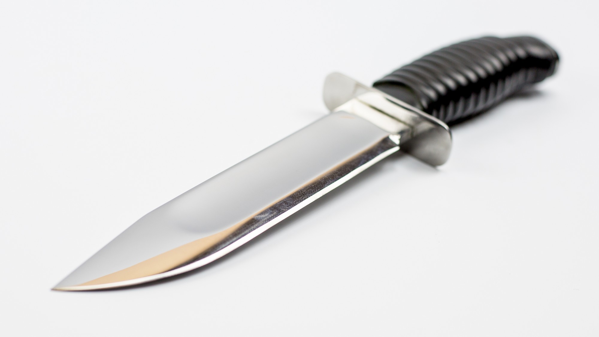 фото Нож канадский, полированный, резина сибирский клинок