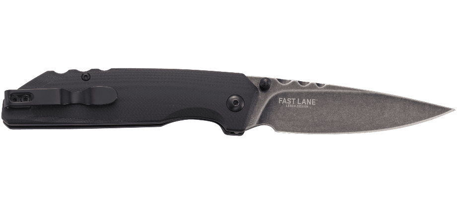 фото Полуавтоматический складной нож fast lane, crkt 7045, сталь 8cr14mov black stonewashed, рукоять g10