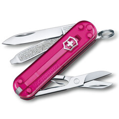 Фото Нож перочинный Victorinox Classic SD Colors, Cupcake Dream, прозрачный розовый, 7 функций, 58мм