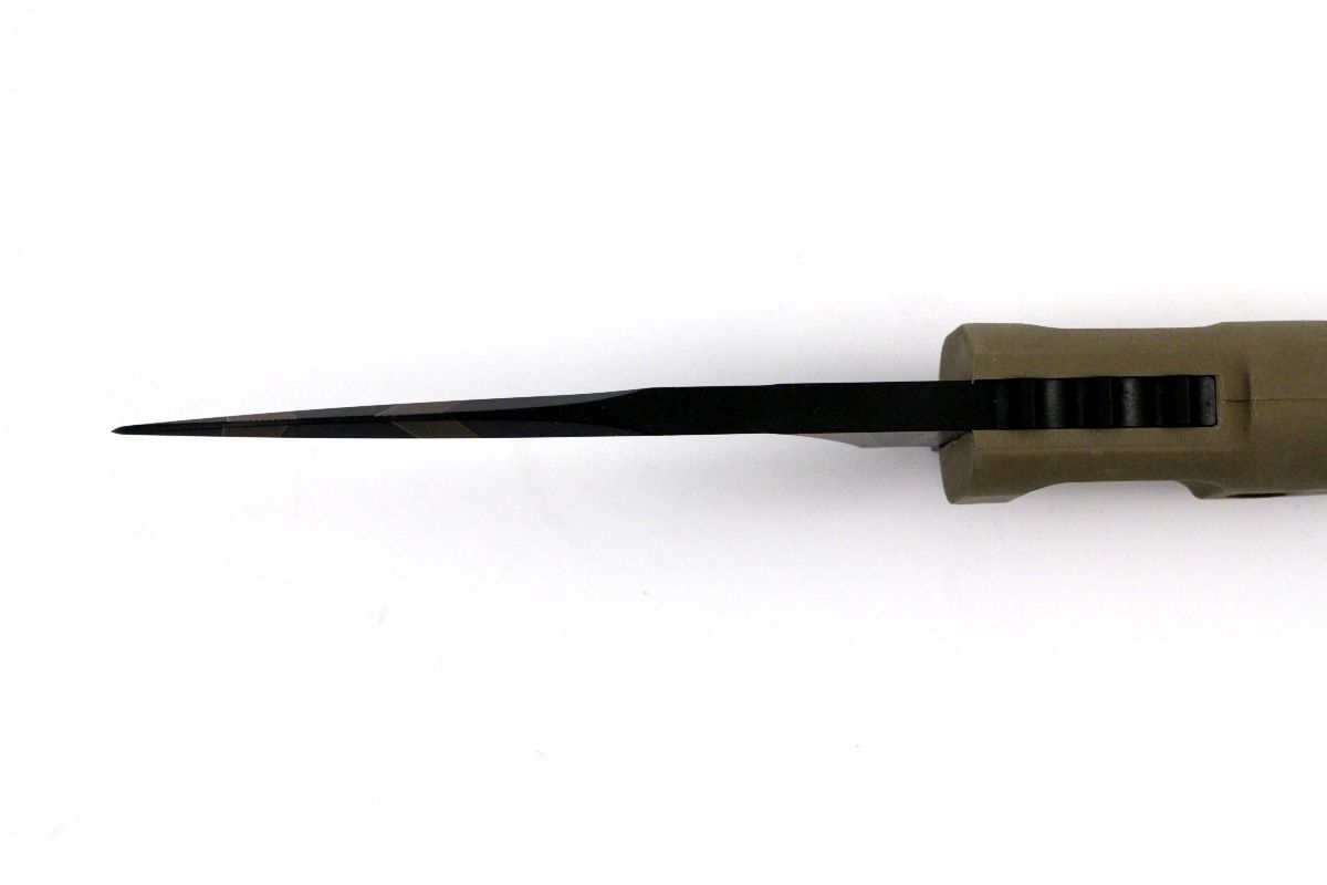 Нож с фиксированным клинком Extrema Ratio Shrapnel OG Desert Warfare - Laser Engraving, сталь Bhler N690, рукоять пластик - фото 6