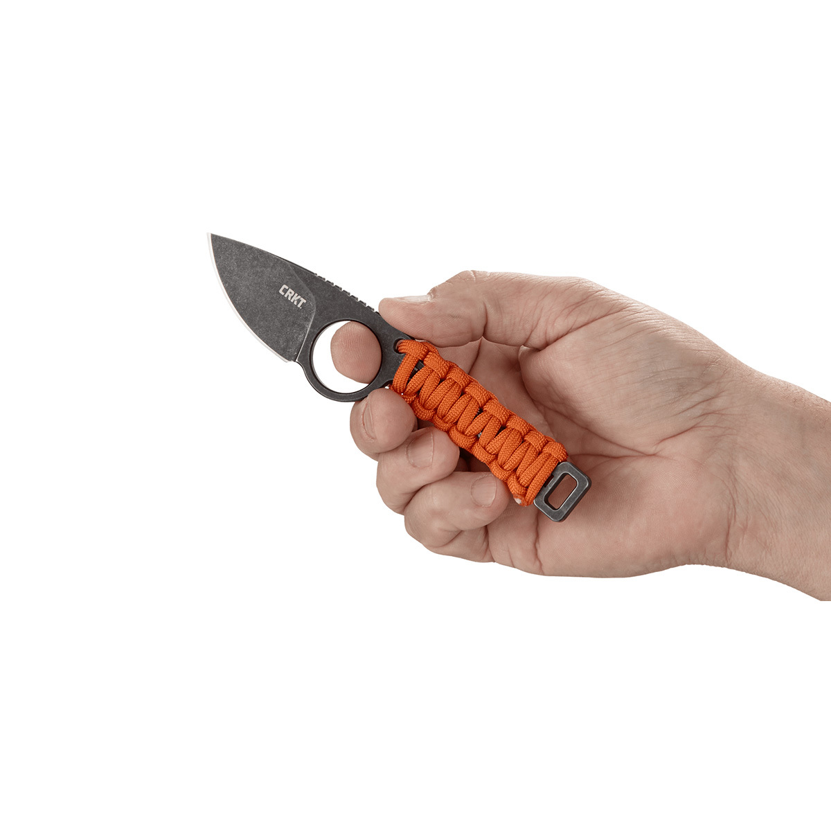Шейный нож с фиксированным клинком CRKT Tailbone, сталь 8Cr13MoV, рукоять паракорд - фото 3