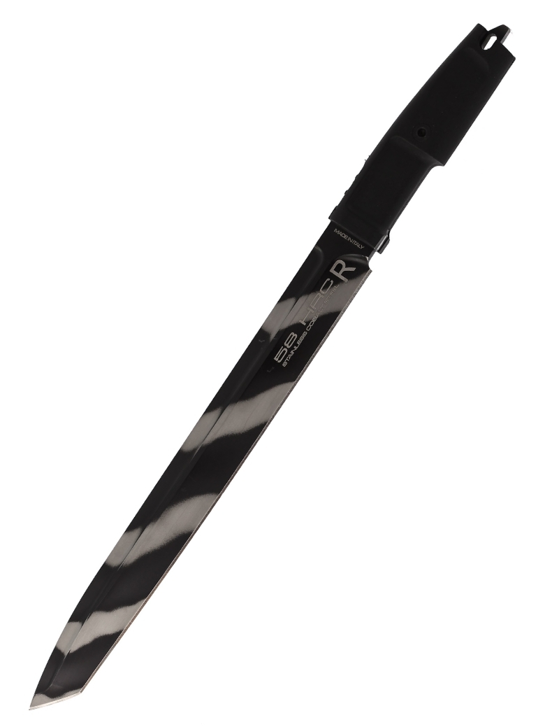 фото Нож с фиксированным клинком большой камуфлированный extrema ratio т-2000 m tigertech camo, сталь bhler n690, рукоять прорезиненный форпрен