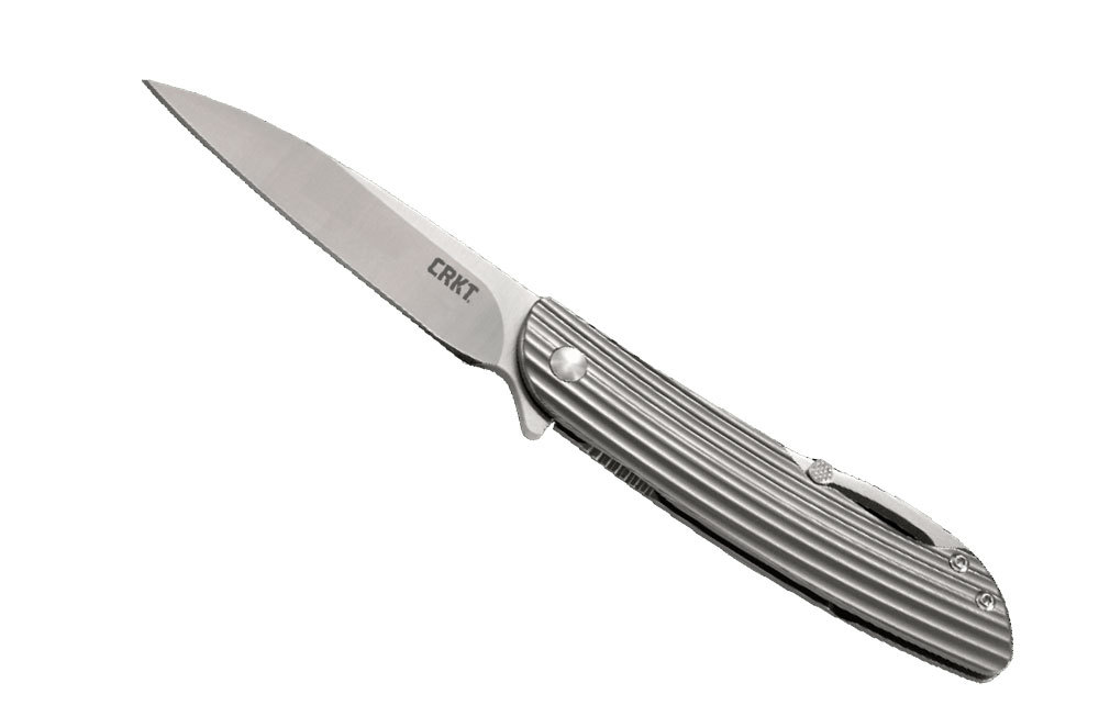 Складной нож CRKT Swindle™, сталь 12C27 Sandvik, рукоять нержавеющая сталь