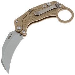 Фото Складной нож Reate EXO-K, сталь N690, рукоять Tan Aluminum