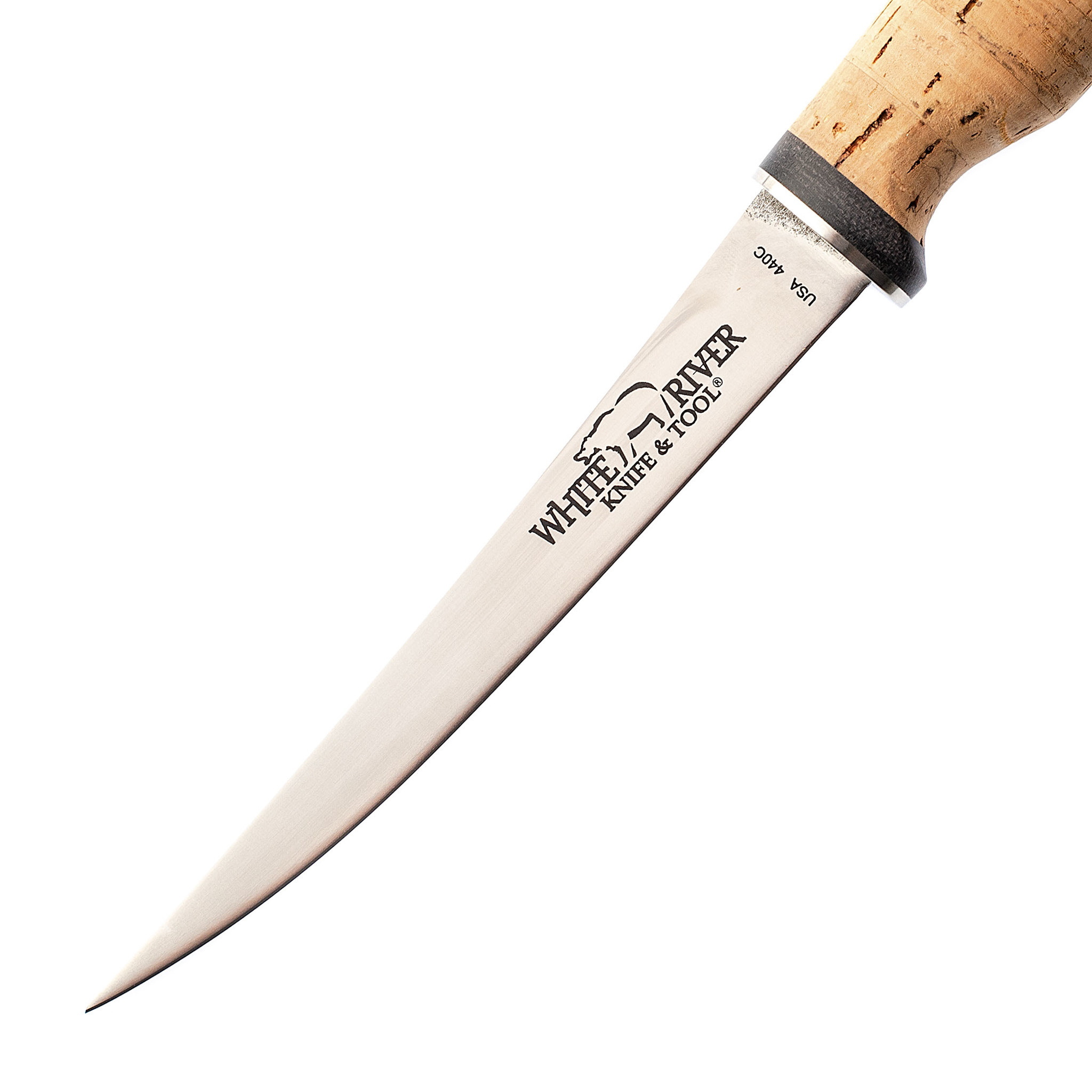 Нож White River Traditional Fillet 6 Cork Stonewash сталь 440c рукоять пробковое дерево Wr