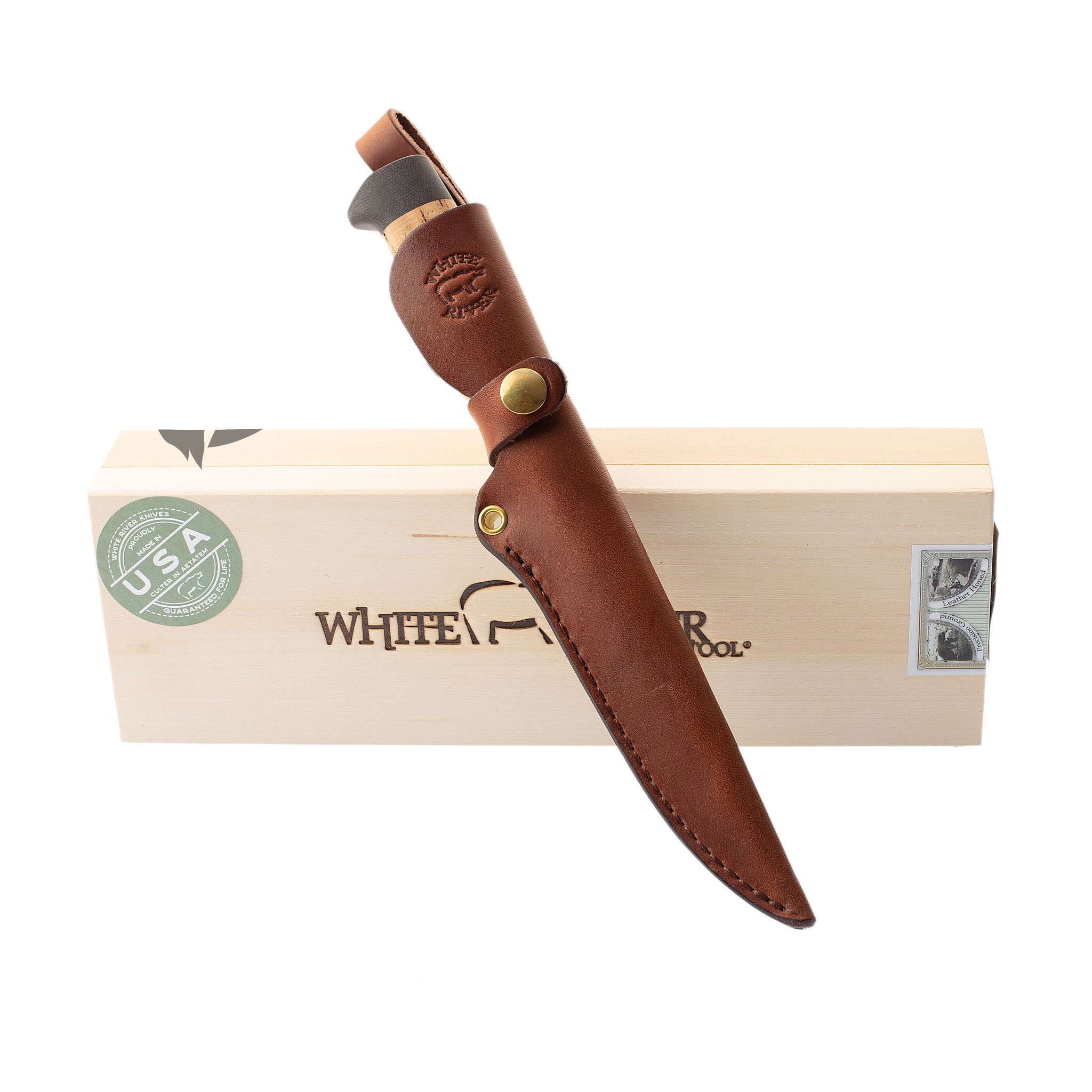 Нож White River Traditional Fillet 6 Cork Stonewash сталь 440c рукоять пробковое дерево Арт