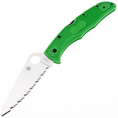 Фото Нож складной Pacific Salt 2 Spyderco, сталь LC200N, рукоять Green FRN