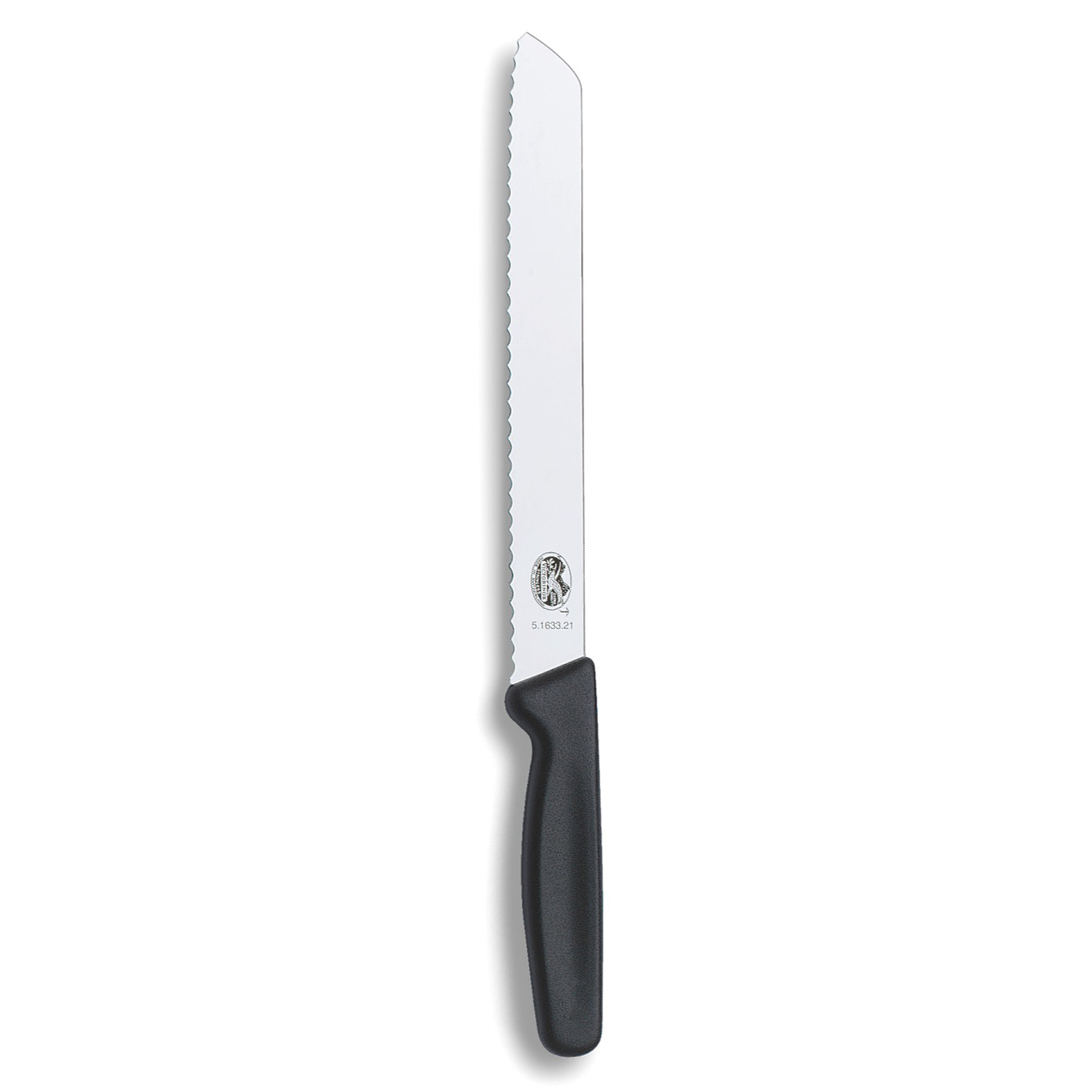 Кухонный нож Victorinox для нарезки хлеба, сталь X50CrMoV15, рукоять полипропилен, черный от Ножиков