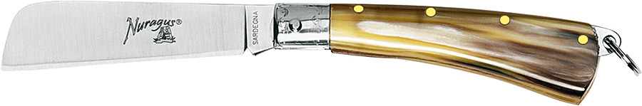 фото Nuragus - нож складной, клинок морской 6,5 см, сталь 420с, рукоять рог fox