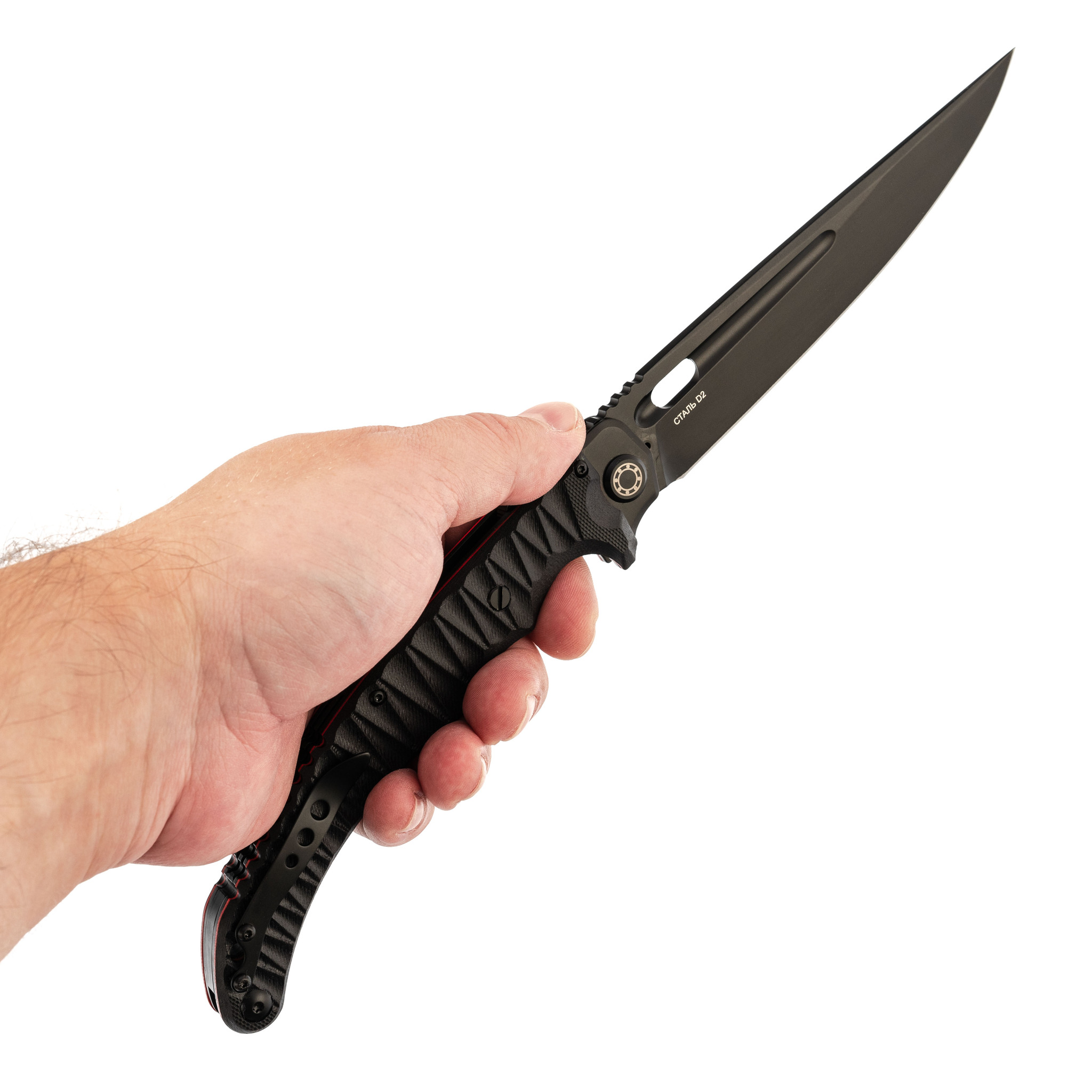 Складной нож Аватар-М, сталь D2 , рукоять G10 Black - фото 6