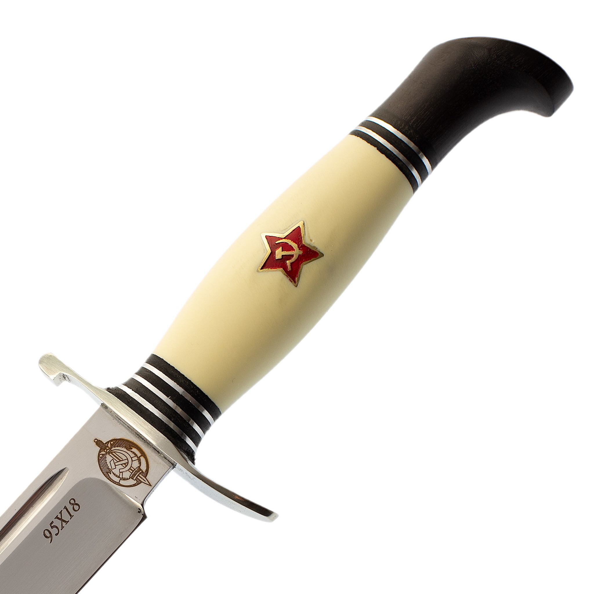 Нож Финка НКВД Звезда, пластик, кованая сталь 95х18 - фото 3