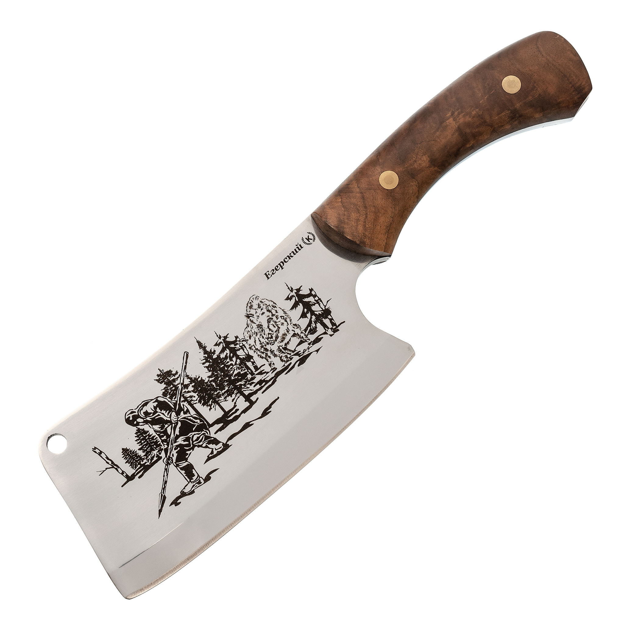 Нож Осетр с накладкой из граба  Х12МФ, Кизляр - фото 1