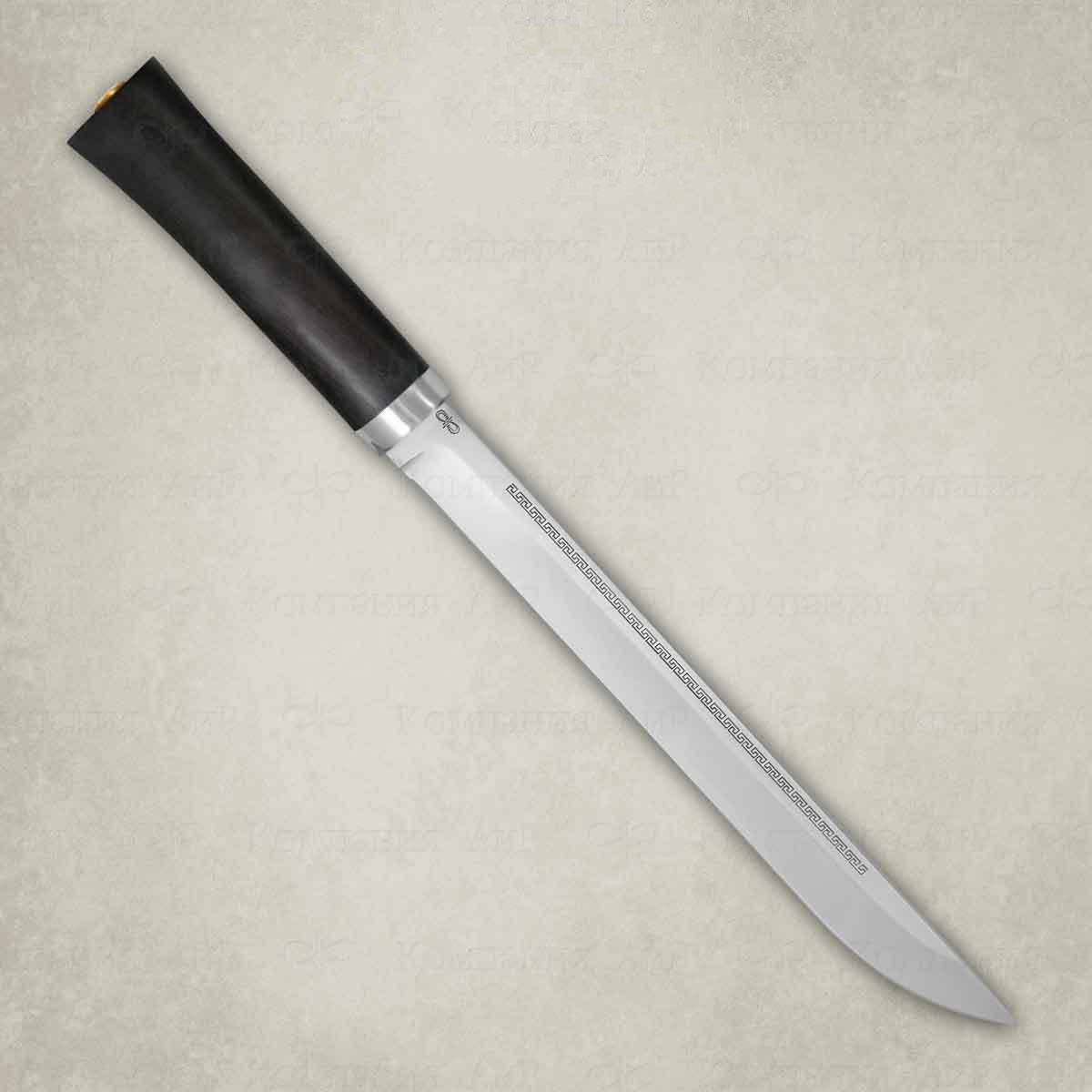 Нож АиР Бурятский большой, сталь 100х13м, рукоять граб