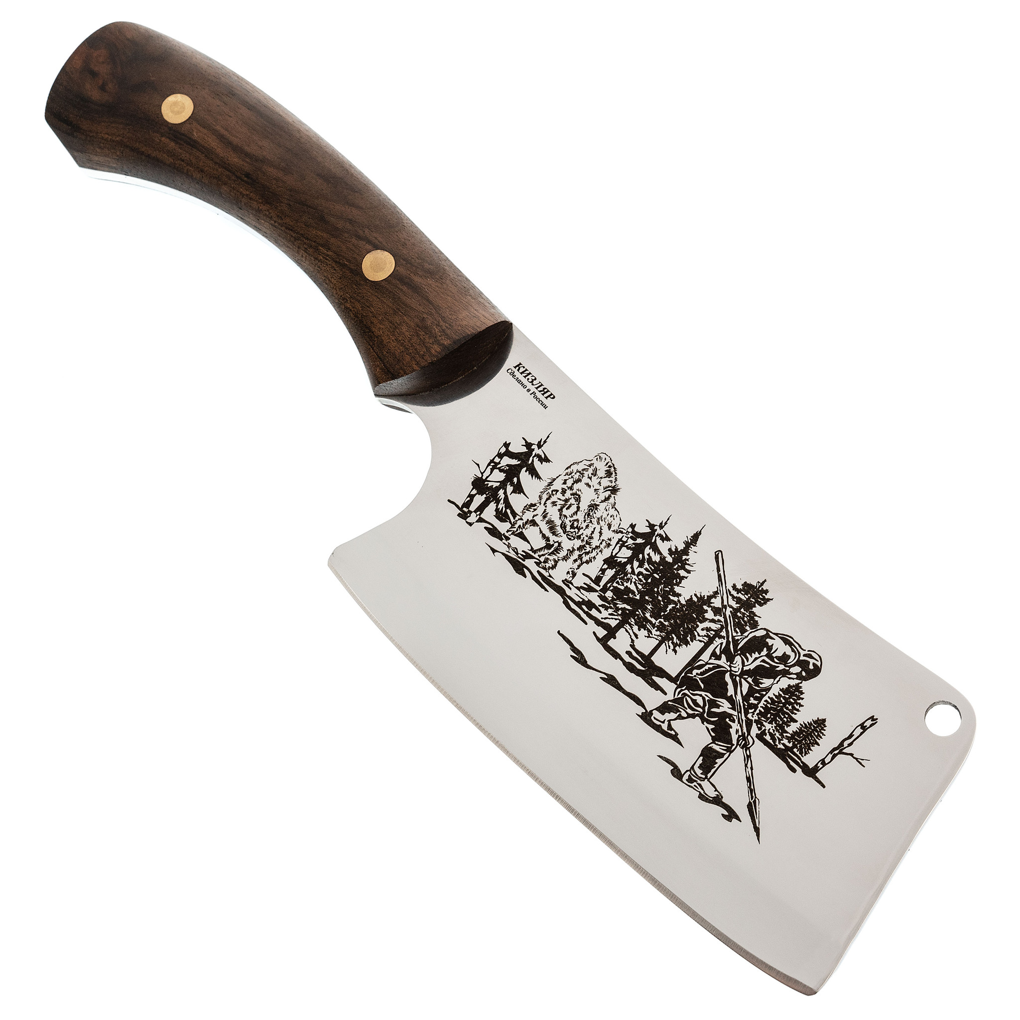 Нож Осетр с накладкой из граба  Х12МФ, Кизляр - фото 3