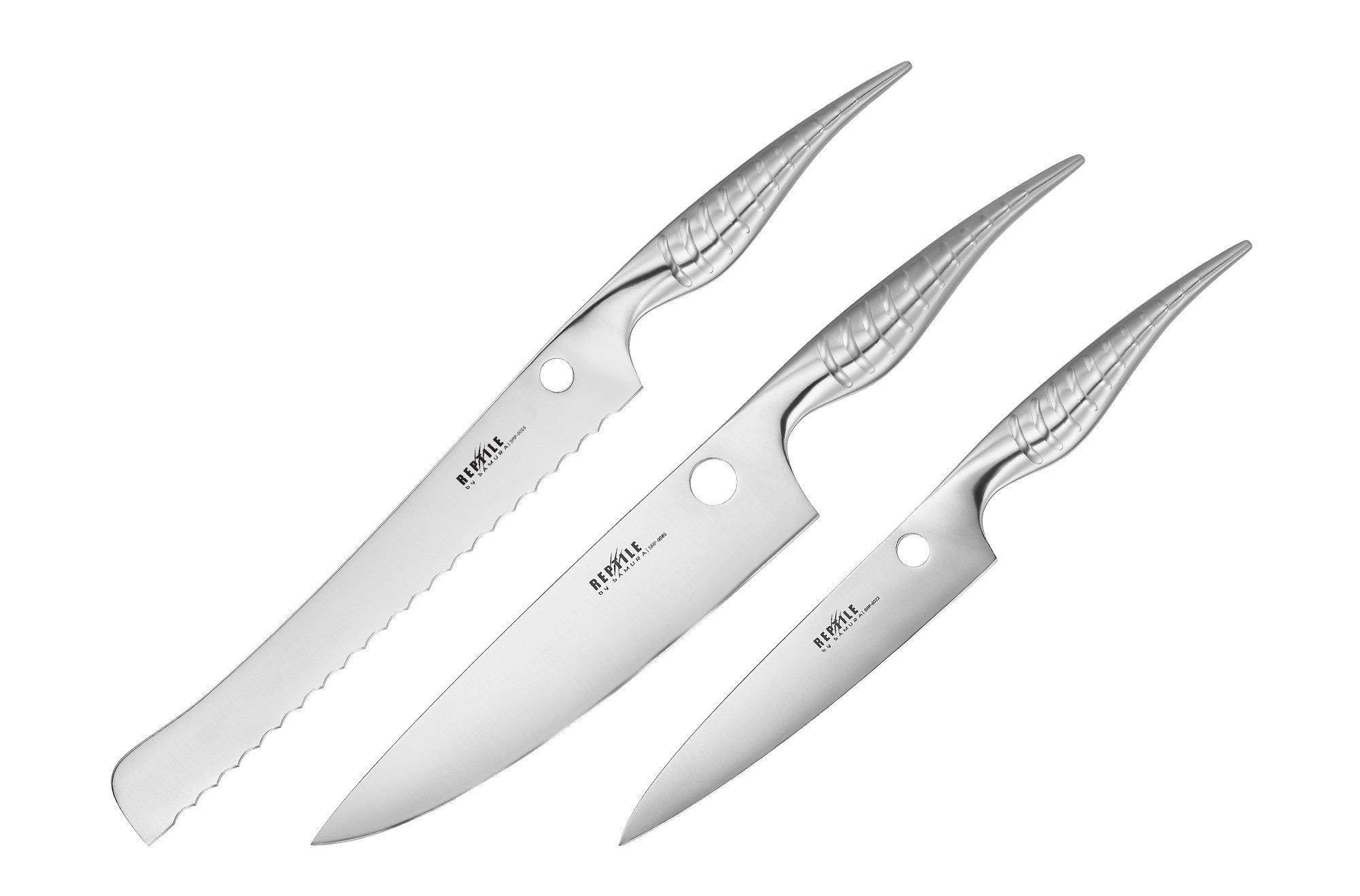Набор из 3 ножей "Samura REPTILE" (23, 55, 85), AUS-10 от Ножиков