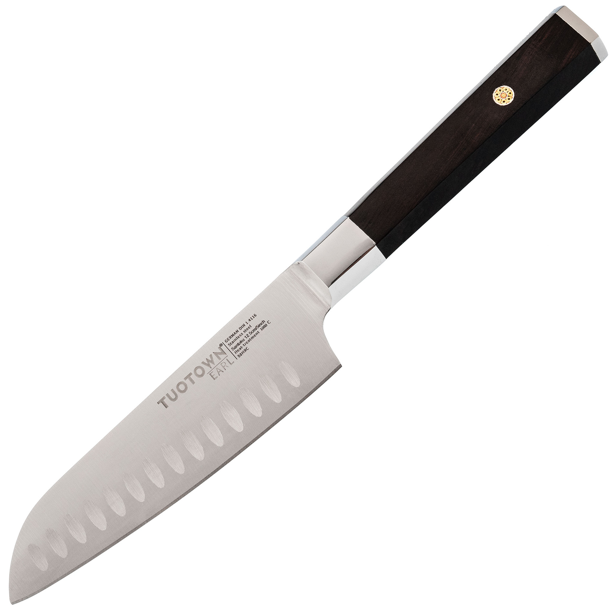 Кухонный нож Сантоку, Tuotown серия Earl, сталь 1.4116, Кухонные ножи, Универсальные