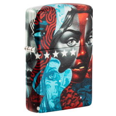 Фото Зажигалка Zippo Tristan Eaton с покрытием White Matte, латунь/сталь, разноцветная, матовая, 36x12x56 мм