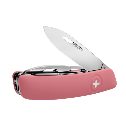 Швейцарский нож SWIZA D03 Standard, 95 мм, 11 функций, розовый - фото 3