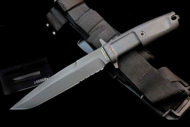 Нож с фиксированным клинком Extrema Ratio Dobermann III Black (Standard Sheath), сталь Bhler N690, рукоять пластик