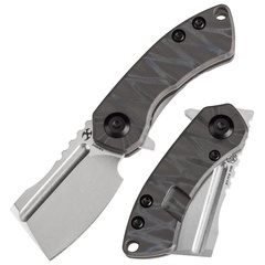 Фото Складной нож Kansept Mini Korvid, сталь S35VN, рукоять Tiger Stripe Flamed Titanium